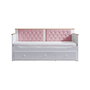 Hanah Home Alacati Cama nido Blanco y rosa